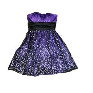 Vintage 90s Y2K Cache Ballerina Skirt Mini Dress Tulle Skirt Womens SZ 2 Purple